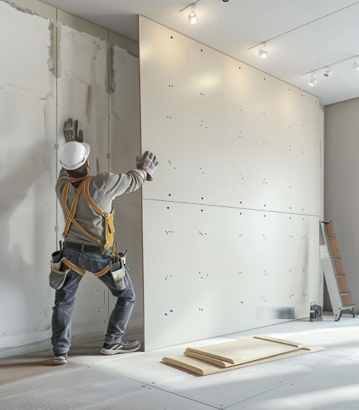 Pose de plaques de plâtre par A.C.P. Filipe, plaquiste professionnel